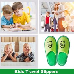 Merkloze Kinderpantoffels Opvouwbaar Antislip Groen