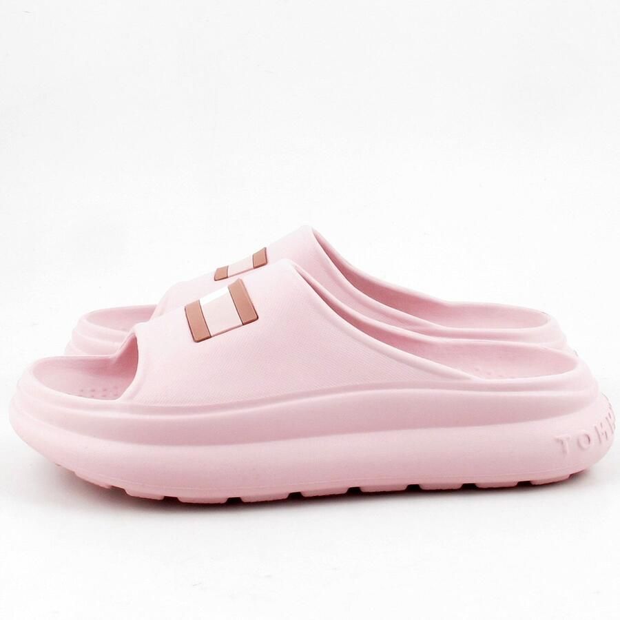 Tommy Hilfiger badslippers roze Jongens Meisjes Rubber Logo 40 41