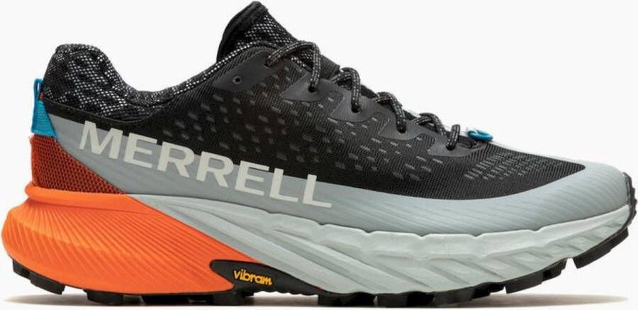 Merrell Agility Peak 5 Trailrunningschoenen Heren Black Tangerine