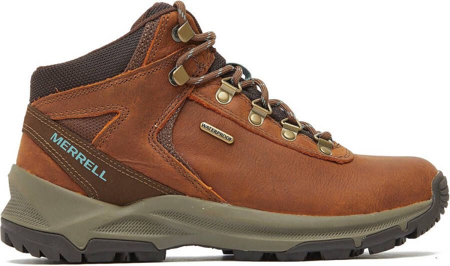 Merrell Erie Mid Waterproof Leather Wandelschoenen Waterdicht Bruin Dames