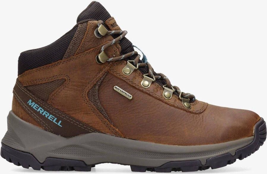 Merrell Erie Mid Waterproof Leather Wandelschoenen Waterdicht Bruin Dames