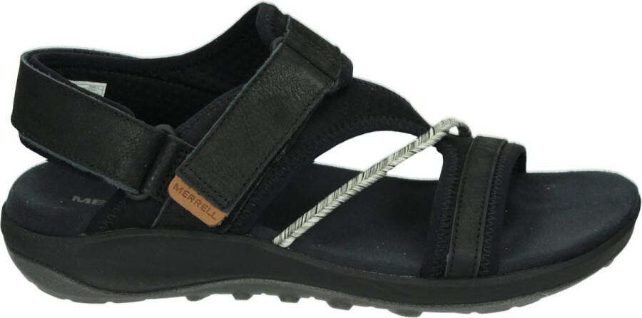 Merrell J006412~TERRAN~4~~~~~~~~~~~~~~ Sandalen met hakDames Sandalen Zwart