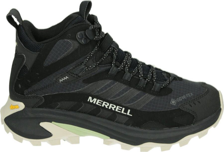 Merrell J037826 MOAB SPEED 2 MID GTX Dames wandelschoenenHalf-hoge schoenenWandelschoenen Zwart