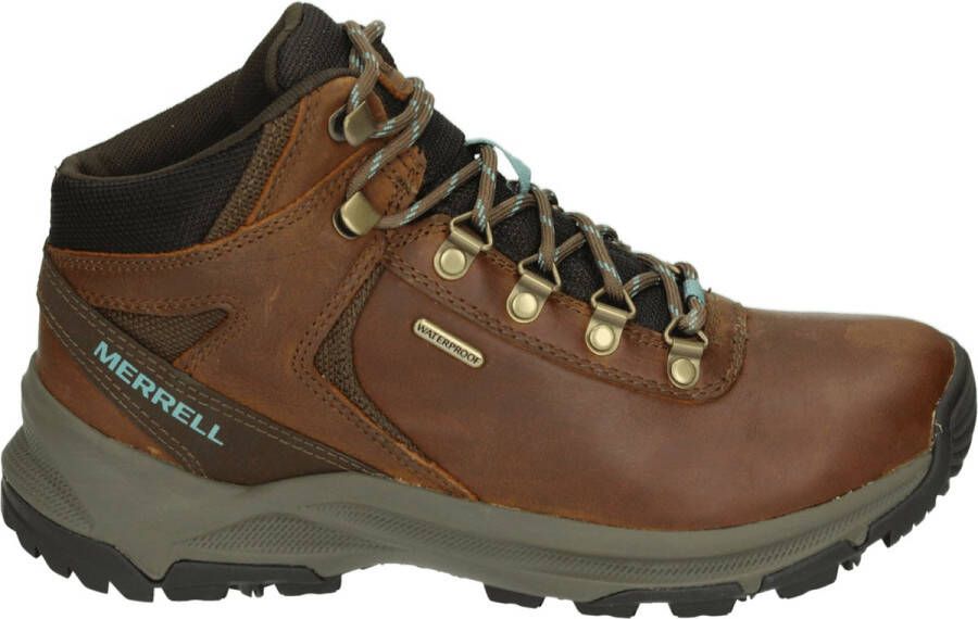 Merrell Erie Mid Waterproof Leather Wandelschoenen Waterdicht Bruin Dames