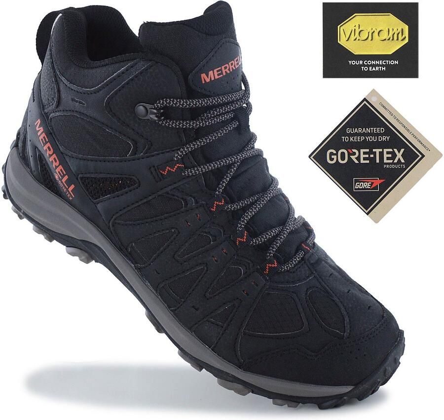 Merrell Accentor 3 Sport Mid GTX GORE-TEX Heren Wandelschoenen Trekking Laarzen Zwart J036737 - Foto 3