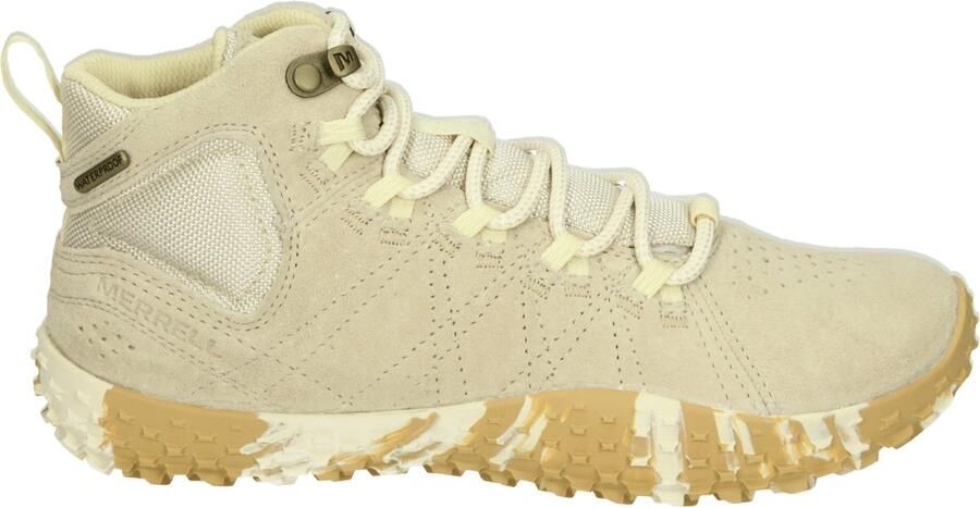 Merrell J008182 WRAPT MID WP Half-hoge schoenen Dames wandelschoenenBarefoot Wandelschoenen Wit beige