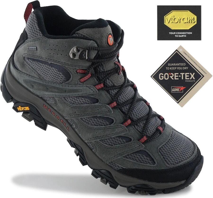 Merrell Moab 3 Mid GTX GORE-TEX Heren Wandelschoenen Trekking Schoenen Grijs J035785 - Foto 2