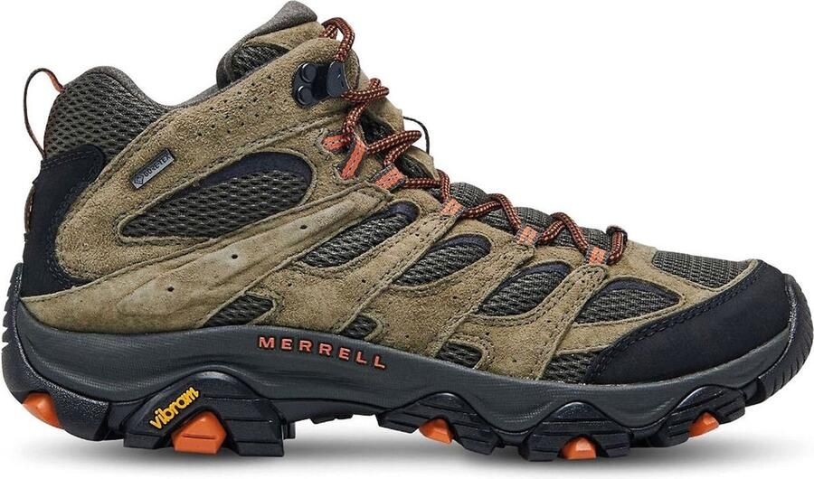 Merrell Moab 3 Mid GORE-TEX Heren Wandelschoenen Trekking Laarzen Groen-Beige J035791