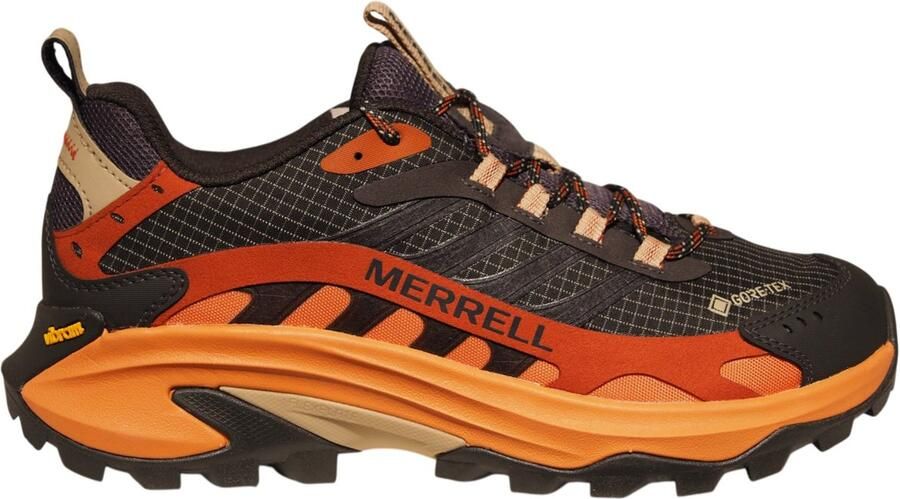 Merrell Moab Speed 2 GTX donkergrijs met oranje heren sneakers Beluga - Foto 2