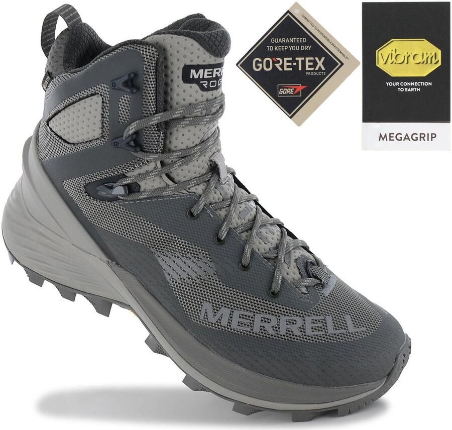 Merrell Rogue Hiker Mid GTX GORE-TEX Heren Wandelschoenen Trekking Laarzen Grijs J038497