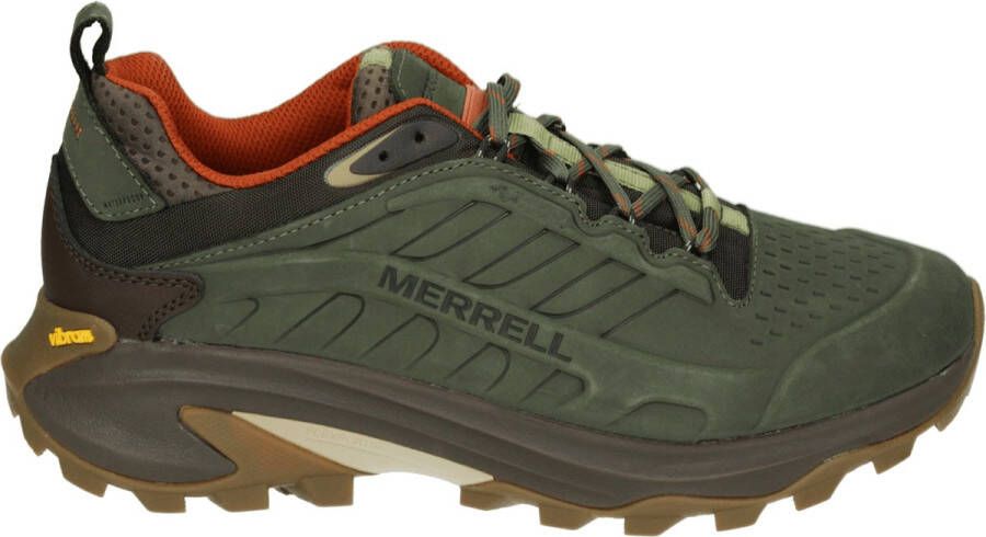 Merrell Moab Speed 2 Leer Wandelschoen Heren waterdichte lage wandelschoenen Olive