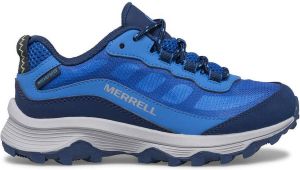 Merrell Kid's Moab Speed Low Waterproof Multisportschoenen blauw