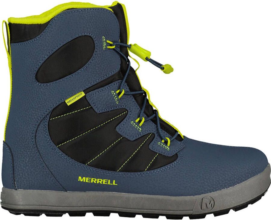 Merrell Kid's Snow Bank 4.0 Waterproof Winterschoenen blauw