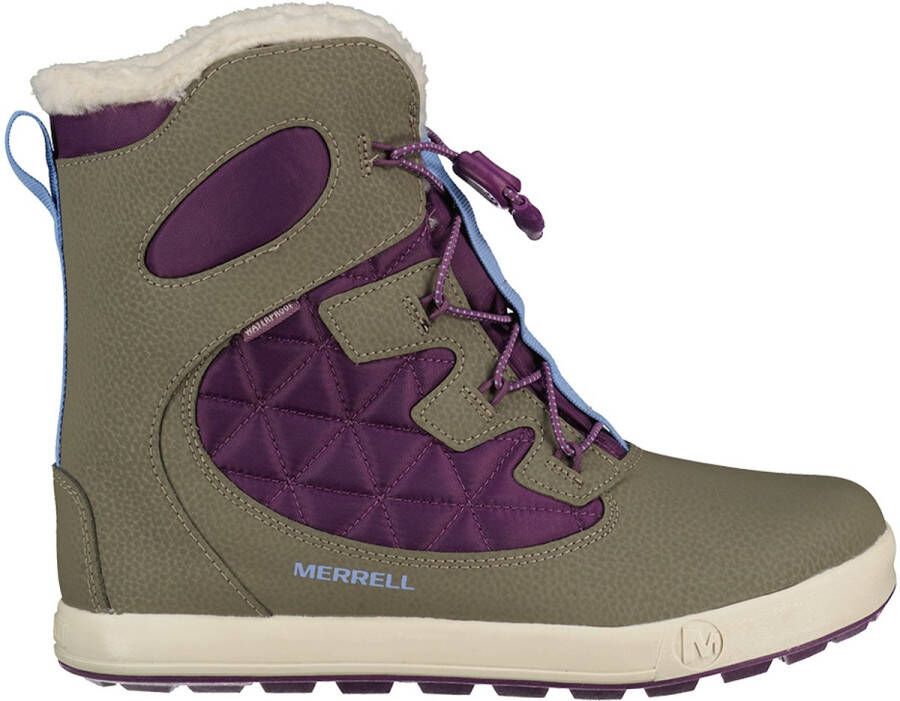 Merrell Kid's Snow Bank 4.0 Waterproof Winterschoenen bruin purper