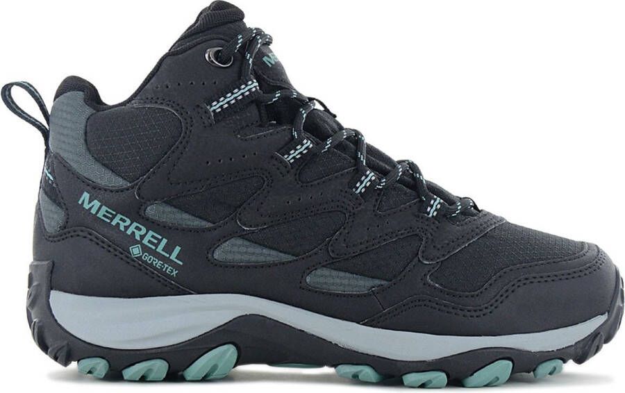 Merrell West Rim Sport Mid Gore-Tex Wandelschoen Wandelschoenen Vrouwen zwart grijs blauw