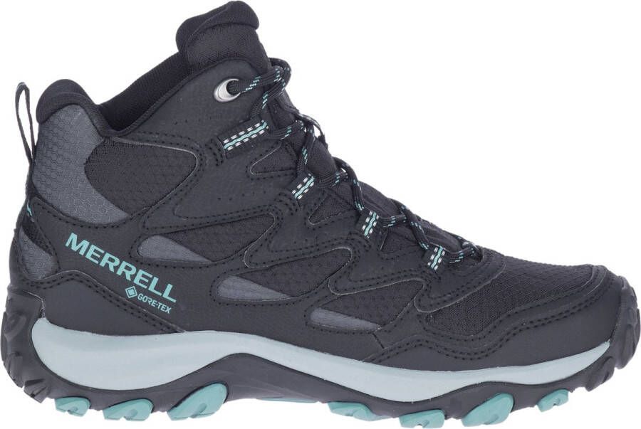Merrell West Rim Sport Mid Gore-Tex Wandelschoen Wandelschoenen Vrouwen zwart grijs blauw - Foto 2