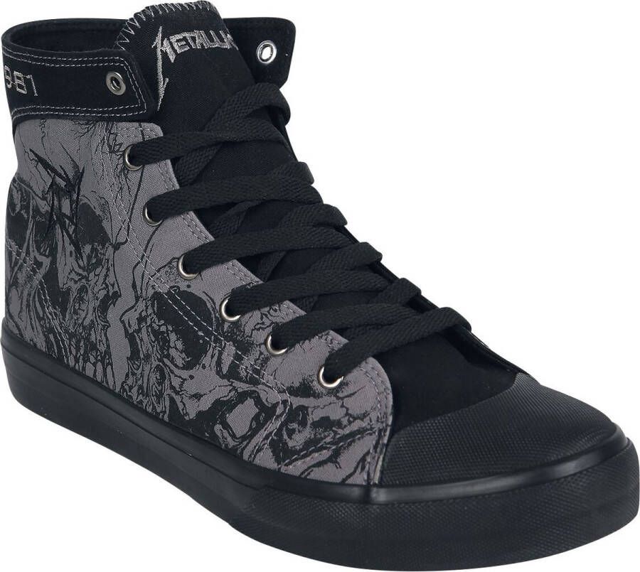 Metallica EMP Signature Collection Sneakers high grijs-zwart Textiel Unisex Band merch Bands