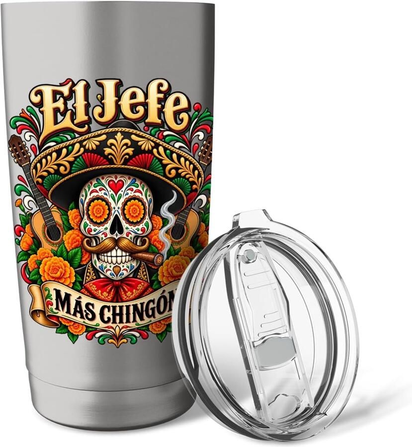 Mexicaanse doodskop thermobeker