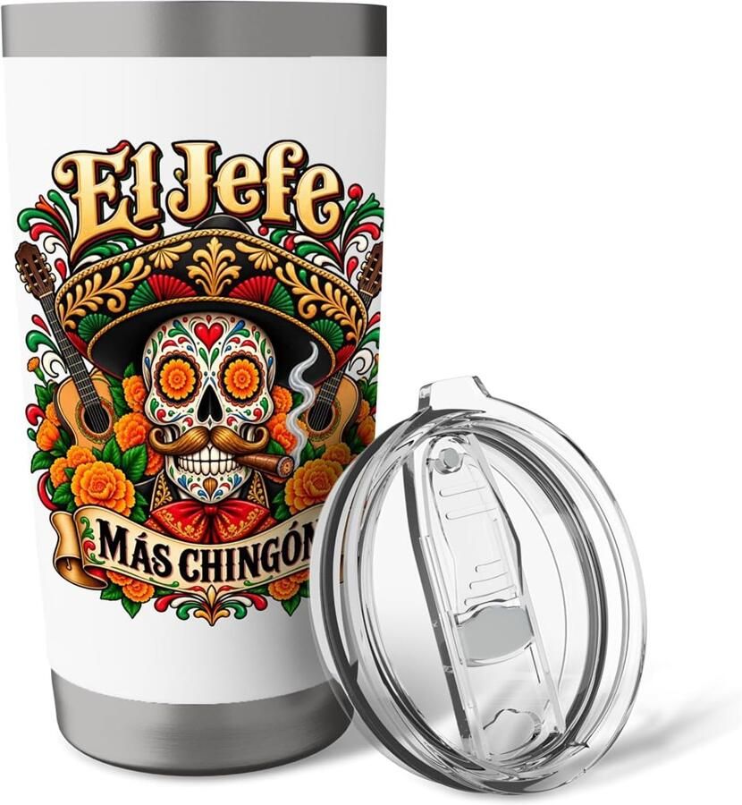 Mexicaanse doodskop thermobeker