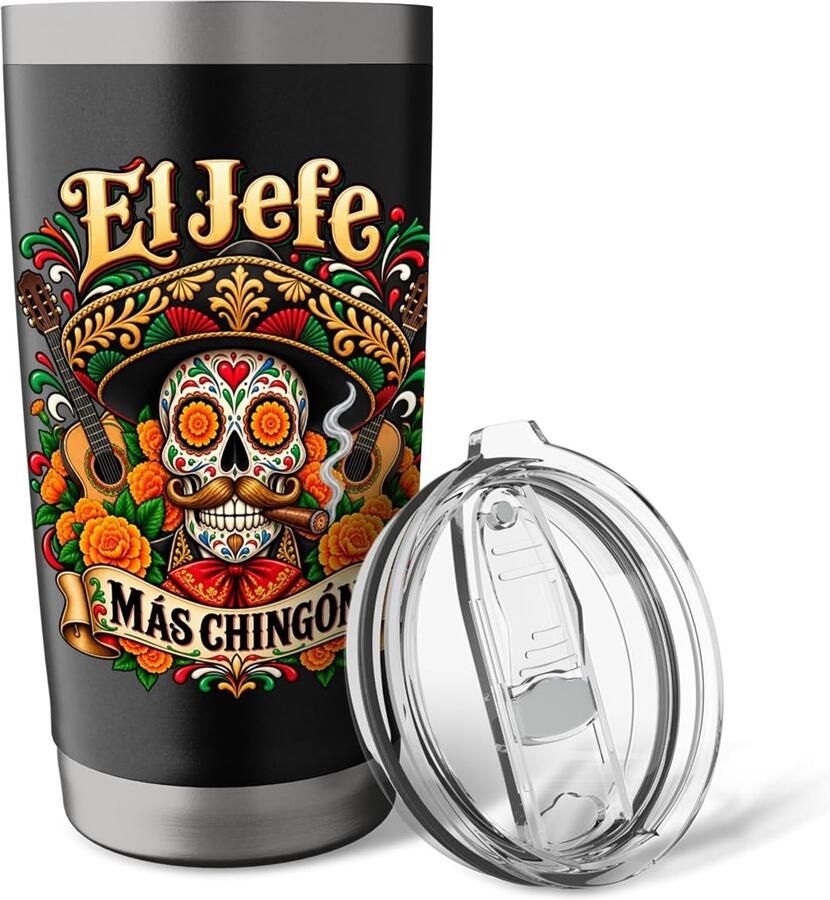 Mexicaanse doodskop thermobeker
