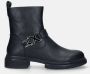 Mexx Stijlvolle Zwarte Enkellaarsjes Mirthe Black Dames - Thumbnail 2