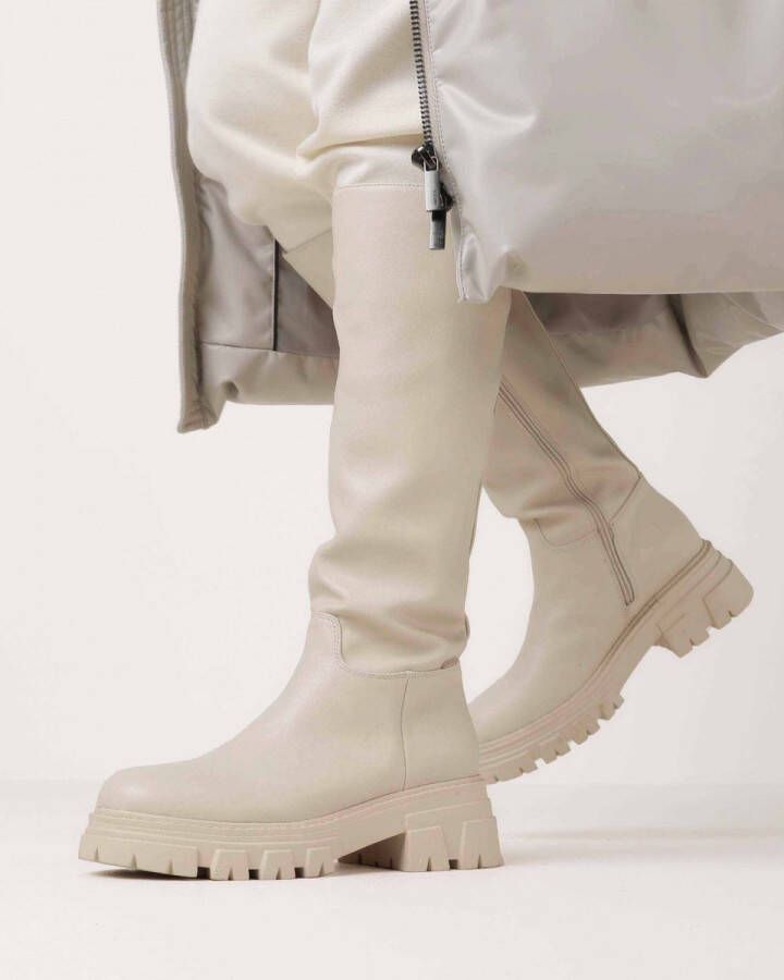 Mexx Boot Kyani Off white Dames Boots Ritssluiting