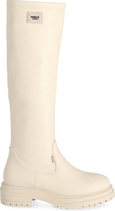 Mexx Boot Kymora Off white Dames Boots Elastiek Laarzen dames