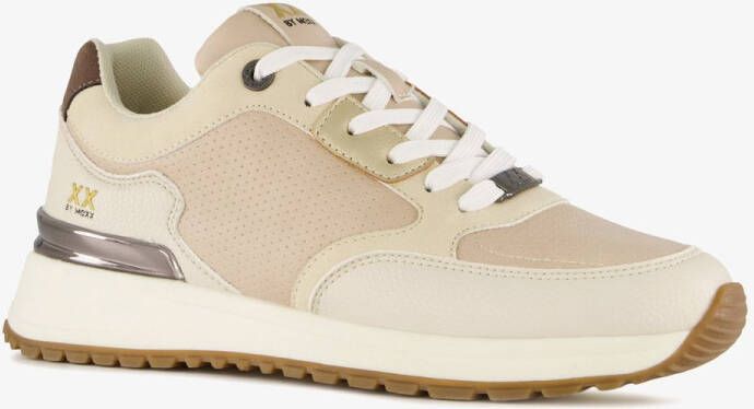 Mexx dames sneakers wit beige Uitneembare zool