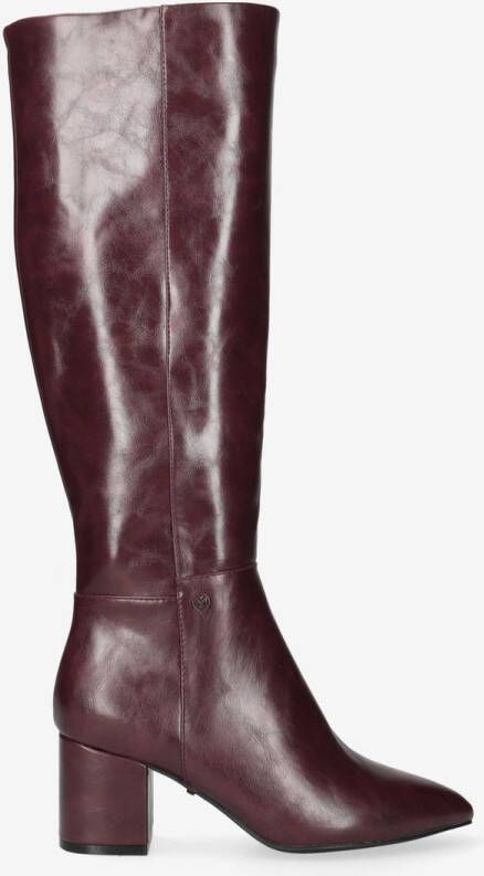 Mexx Heeled High Boot Pluck Mila Burgundy Red Dames