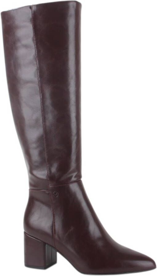 Mexx Heeled High Boot Pluck Mila Burgundy Red Dames