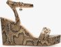 Mexx Heeled Sandalen Nolah Dames Donker Beige - Thumbnail 4