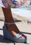 Mexx Heeled Sandal Nolah Dames Lichtblauw - Thumbnail 5
