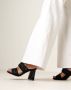 Mexx Zwarte Leren Muiltjes Lilah Black Dames - Thumbnail 2