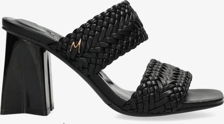 Mexx Zwarte Leren Muiltjes Lilah Black Dames - Foto 2