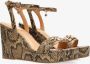 Mexx Heeled Sandalen Nolah Dames Donker Beige - Thumbnail 2