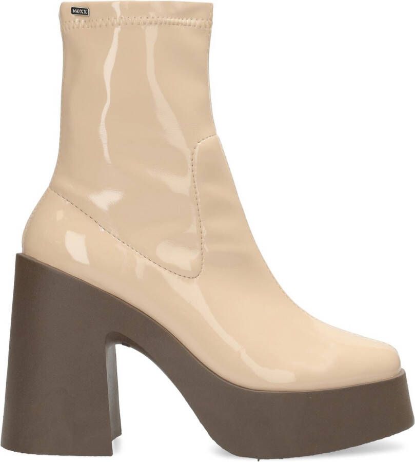 Mexx High Heel Laarzen Kirez Nude Dames Boots Ritssluiting Laarzen dames