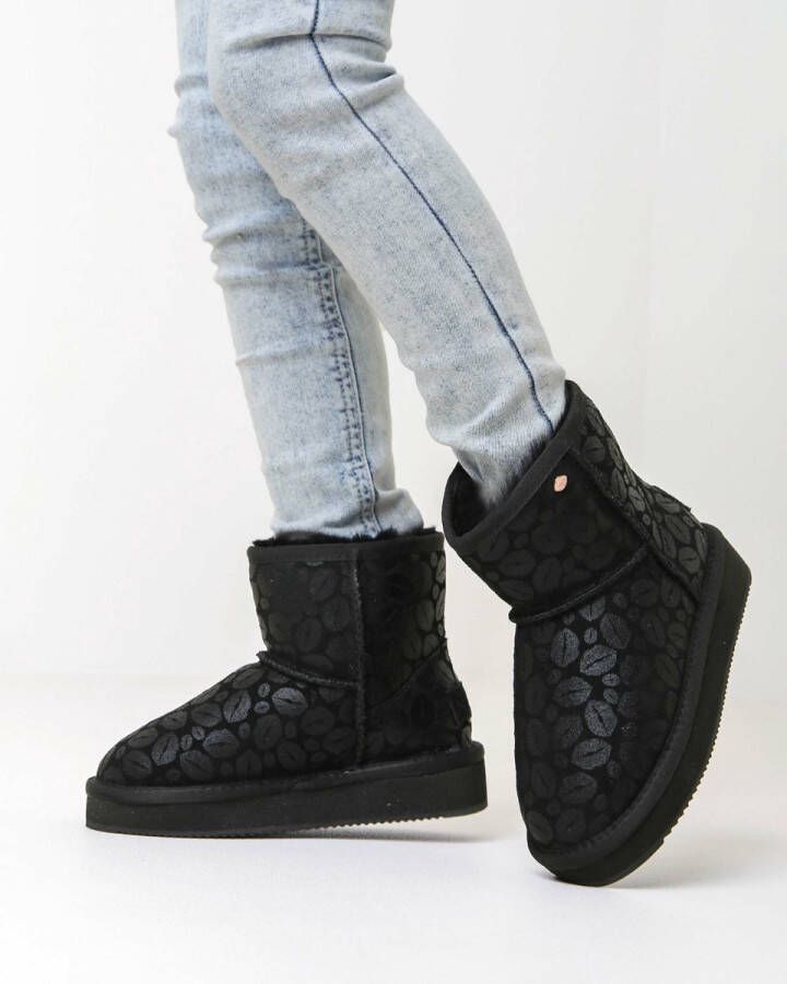 Mexx House Shoes Mid Bobby Jane Zwart Meisjes Kleding House Shoes - Foto 10