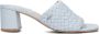 Mexx Blauwe Leren Muiltjes Jalara Blue Dames - Thumbnail 2
