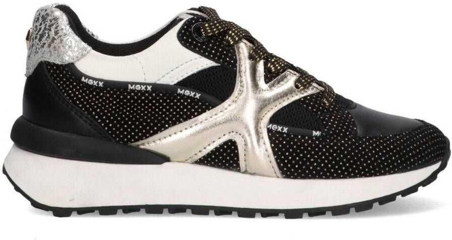 Mexx Kids XX825751-495 Meisjes Lage Sneakers Zwart Leer Veters
