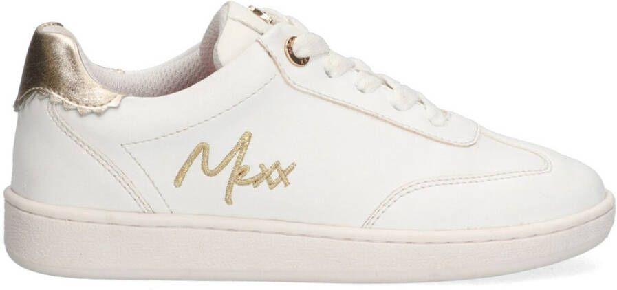 Mexx Kids XX825151-795 Meisjes Lage Sneakers Wit Goud Leer Veters