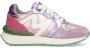 Mexx Kids XX825251-577 Meisjes Lage Sneakers Paars Roze Groen Leer Veters - Thumbnail 2