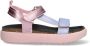 Mexx Kids XX825400-570 Meisjes Platte Sandalen Roze Paars Zwart Leer Klittenband - Thumbnail 1