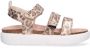 Mexx Kids XX825401-970 Meisjes Platte Sandalen Roze Print Leer Klittenband - Thumbnail 2