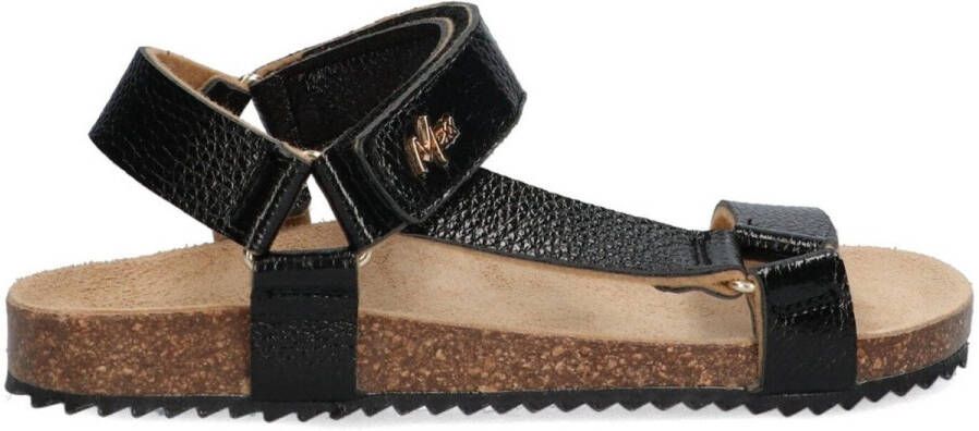 Mexx Kids XX825441-789 Meisjes Platte Sandalen Zwart Leer Klittenband