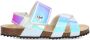 Mexx Kids XX825442-779 Meisjes Platte Sandalen Multicolor Leer Klittenband - Thumbnail 2