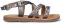 Mexx Kids XX825450-991 Meisjes Platte Sandalen Zilver Leer Klittenband - Thumbnail 1