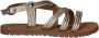 Mexx Kids XX825450-995 Meisjes Platte Sandalen Goud Leer Klittenband - Thumbnail 3