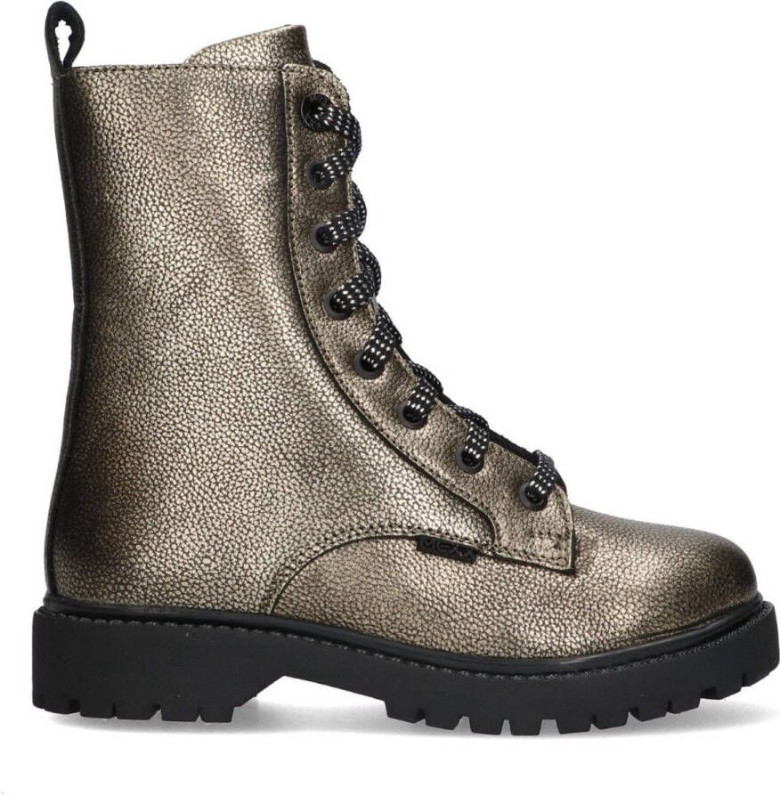 Mexx Kids XX825571-595 Meisjes Biker Boots Goud Leer Veters