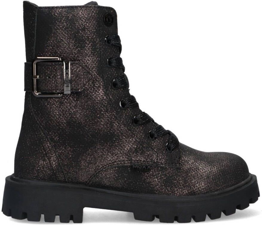 Mexx Kids XX825590-791 Meisjes Biker Boots Grijs Leer Veters