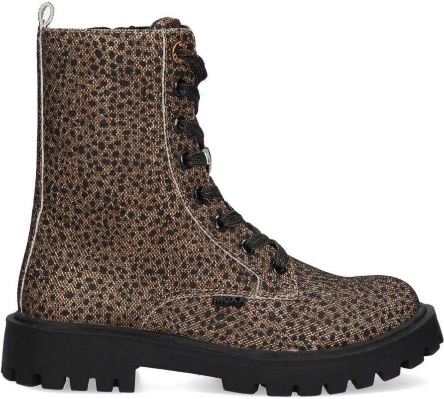 Mexx Kids XX825591-797 Meisjes Biker Boots Bruin Imitatieleer Veters